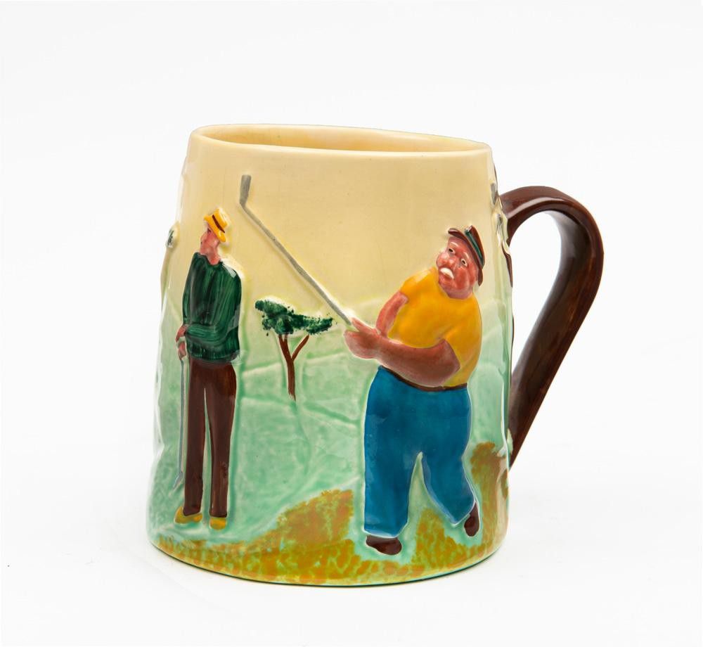Diana Pottery Golf Scene Mug Diana Pottery Ceramics