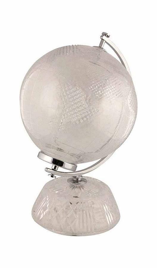 HandCut Waterford Crystal World Globe on Engraved Base Globes