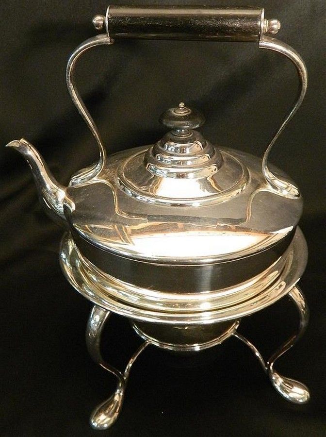 Bruford & Son Silver Plated HalfPint Kettle with Stand Tea & Coffee
