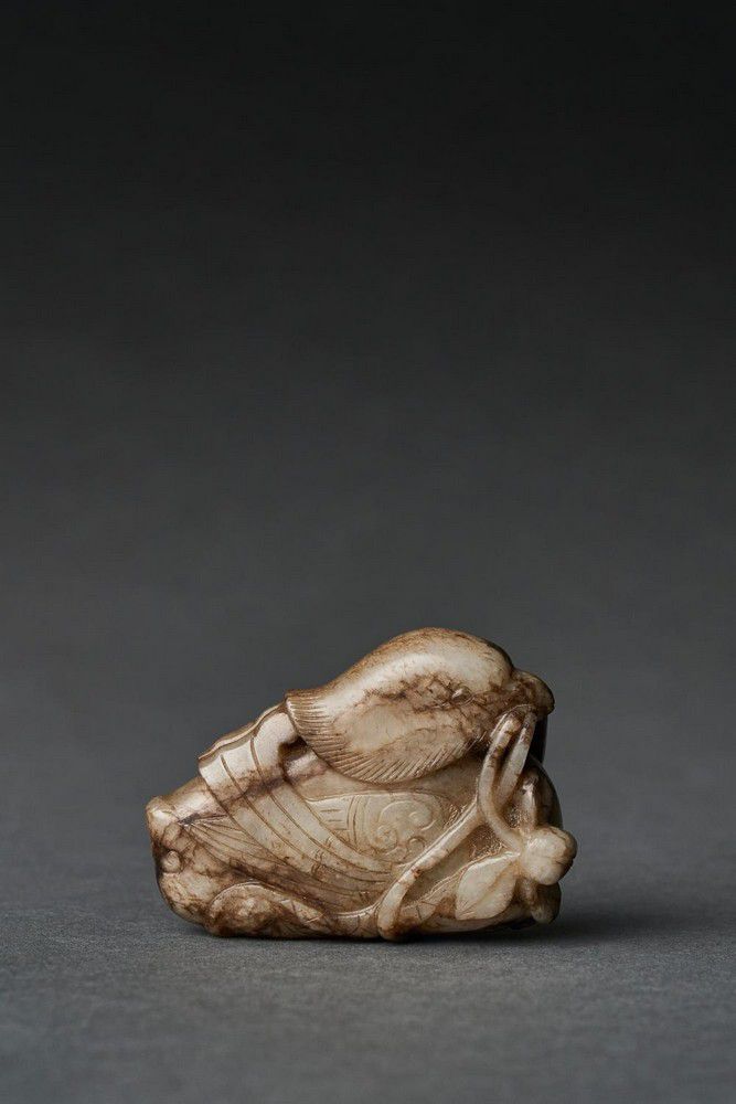 Ming Dynasty Jade Carving of Mandarin Duck Jade Oriental