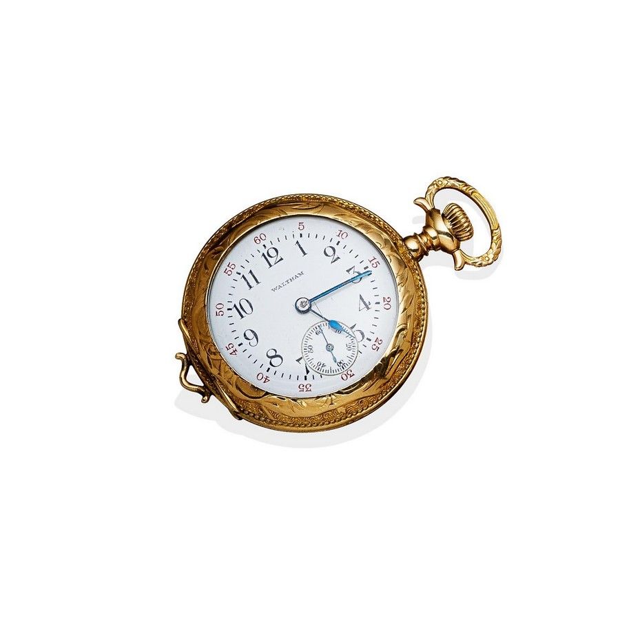 Waltham Lady's Gold Pocket Watch with Keystone Case Watches Pocket