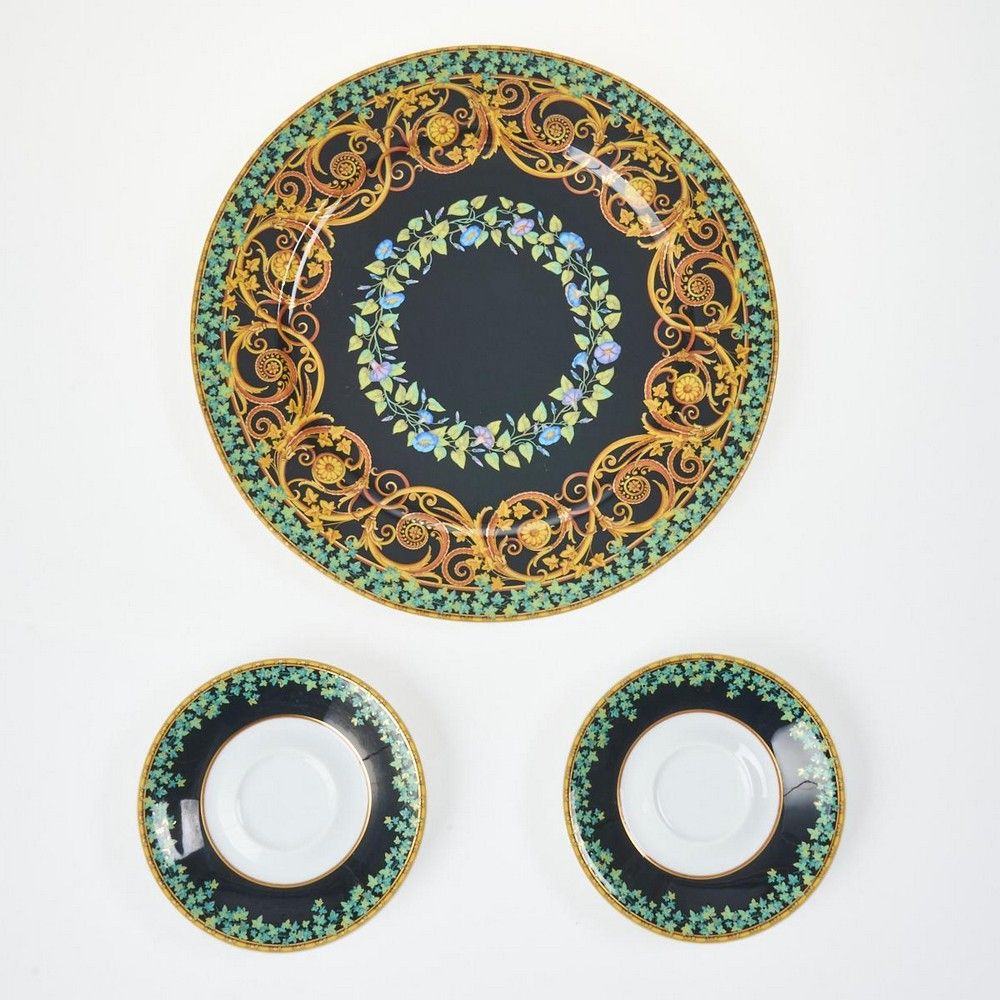 Versace by Rosenthal Gold Ivy 3Piece Set Timeless Elegance