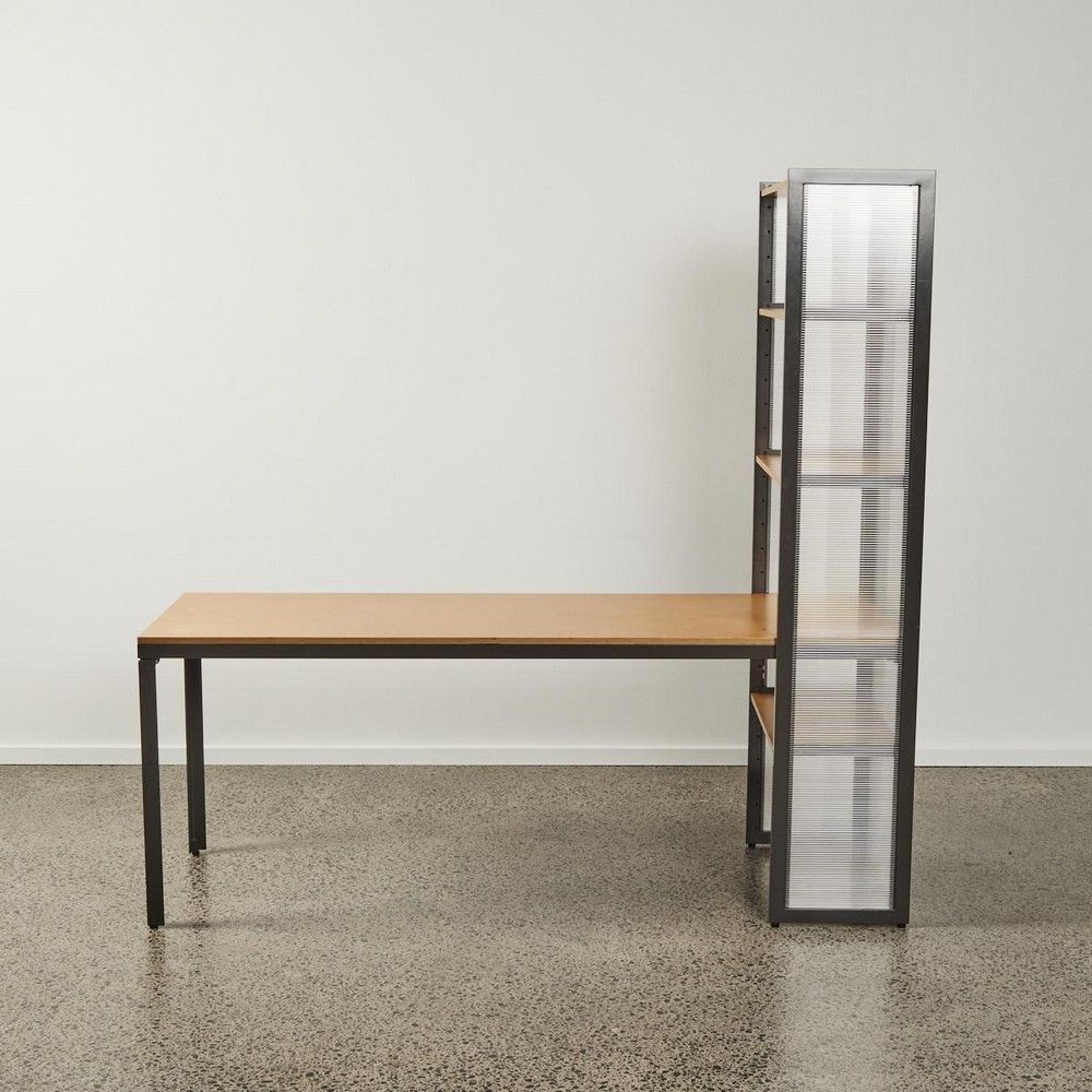 A Michael Draper desk with storage tower, New Zealand designed… New