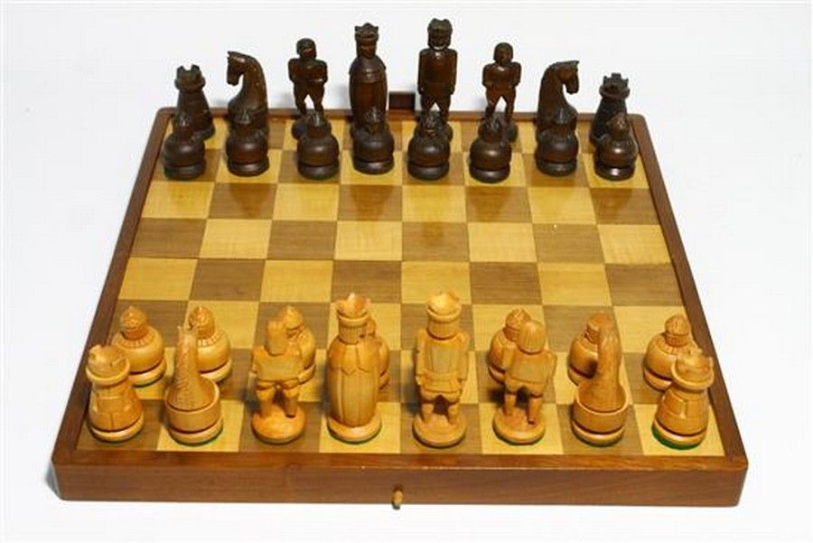Nordic Timber Chess Set Dr. Valentine's Collection Games & Puzzles