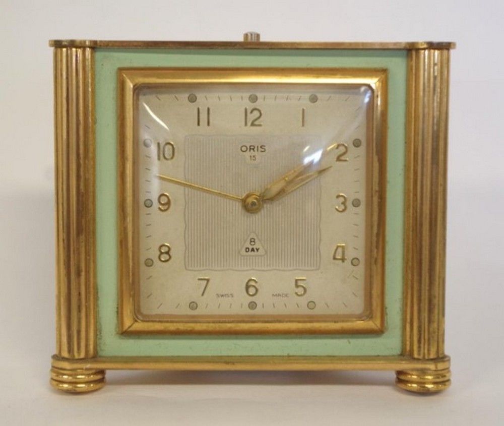 8 day Oris travelling alarm clock 8 cm high Clocks Travelling