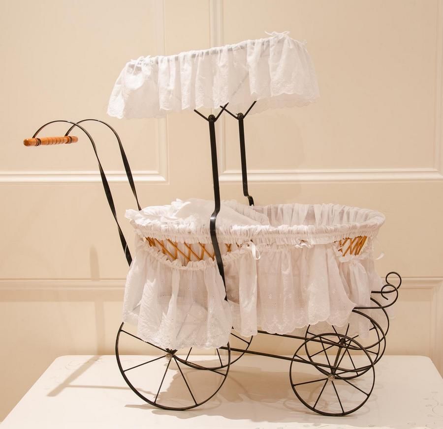 Antiquestyle Dolls Pram Furniture Dolls, Puppets and Soft Toys