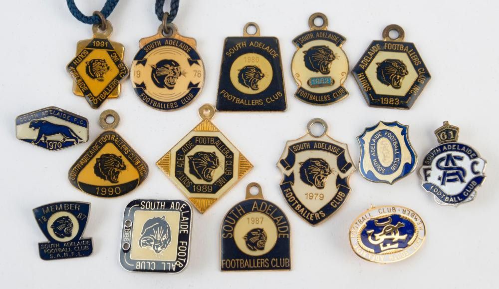 South Adelaide Football Club Fobs and Badges Collection (196191