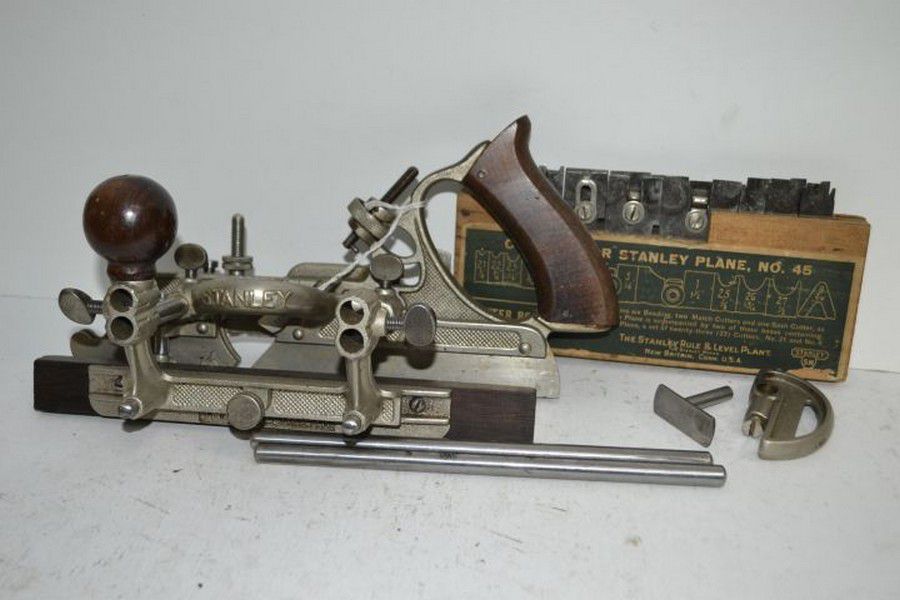 Stanley No.45 Combination Plane and Cutters Tools Woodworking