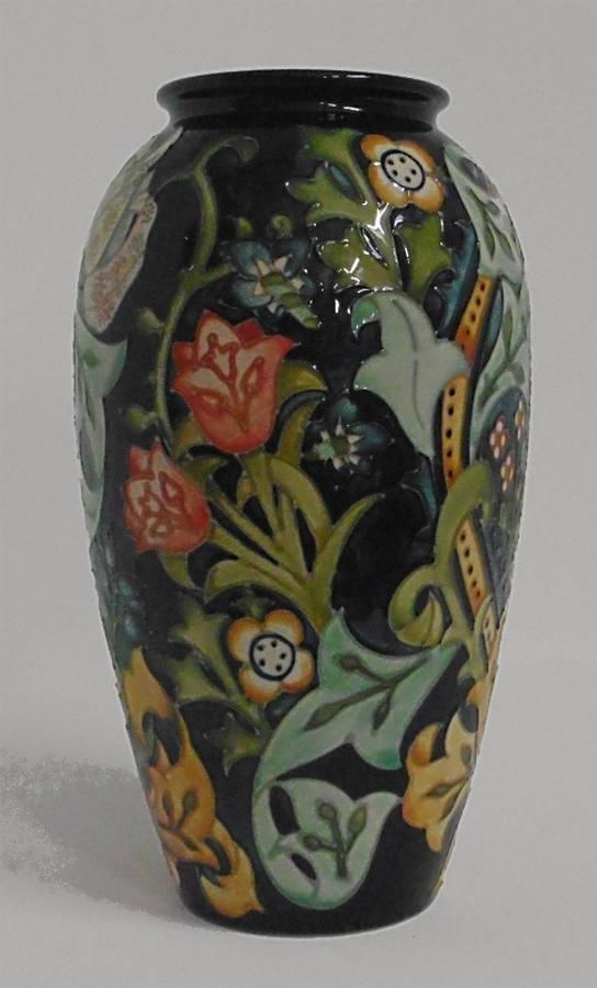 Rare Moorcroft William Morris Golden Lily Vase 31cm High Moorcroft