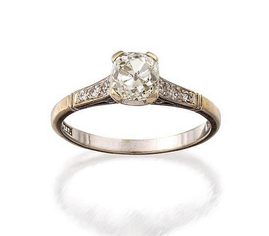 Platinum, 18ct white gold and diamond ring, Prouds, the old… Rings