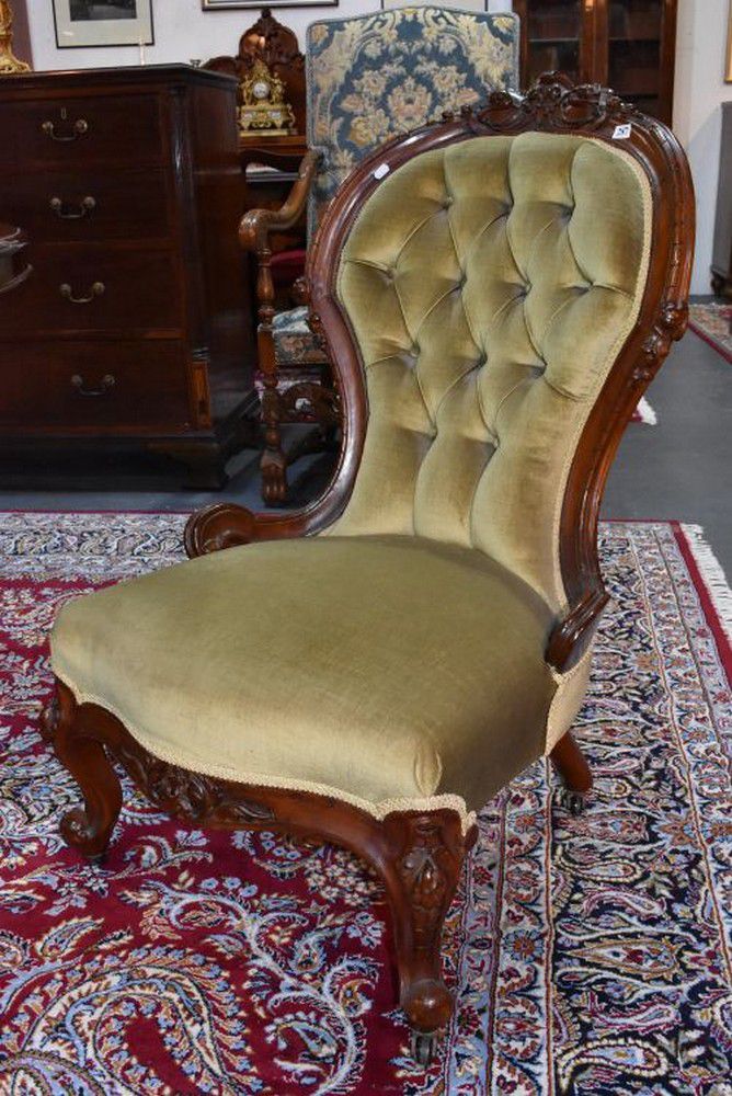 Fine Victorian Walnut Ladies Chair Seating Singles/Pairs/Threes of