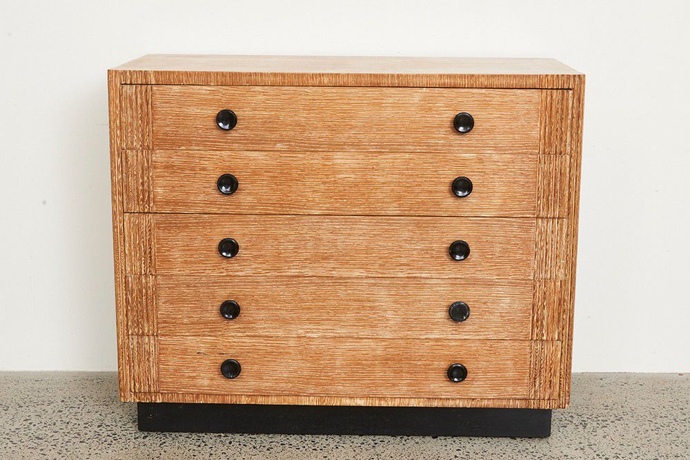 Chestofdrawers, cerused oak and timber, with five long… Chests of