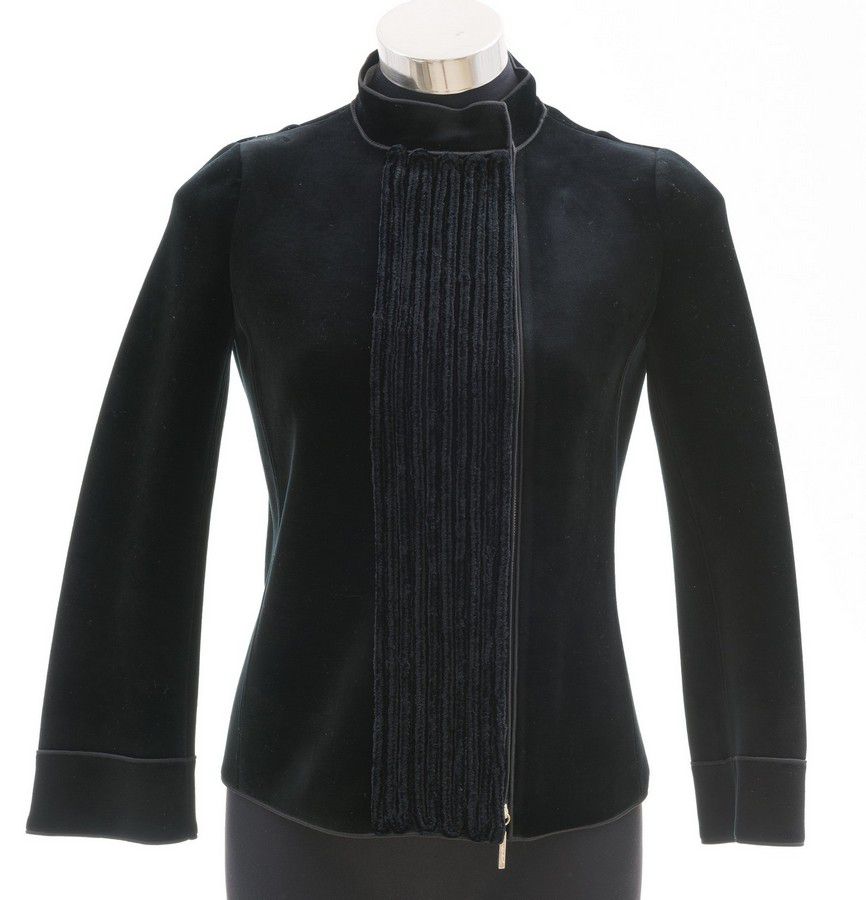 Armani Black Velvet Jacket and Trousers Set Clothing Women's Costume & Dressing