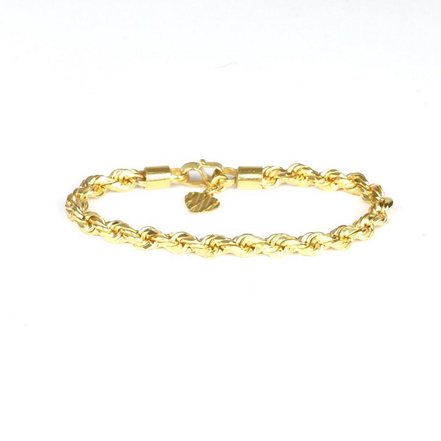 Double Twist 22ct. Gold Chain Bracelet 30.9gms Bracelets/Bangles