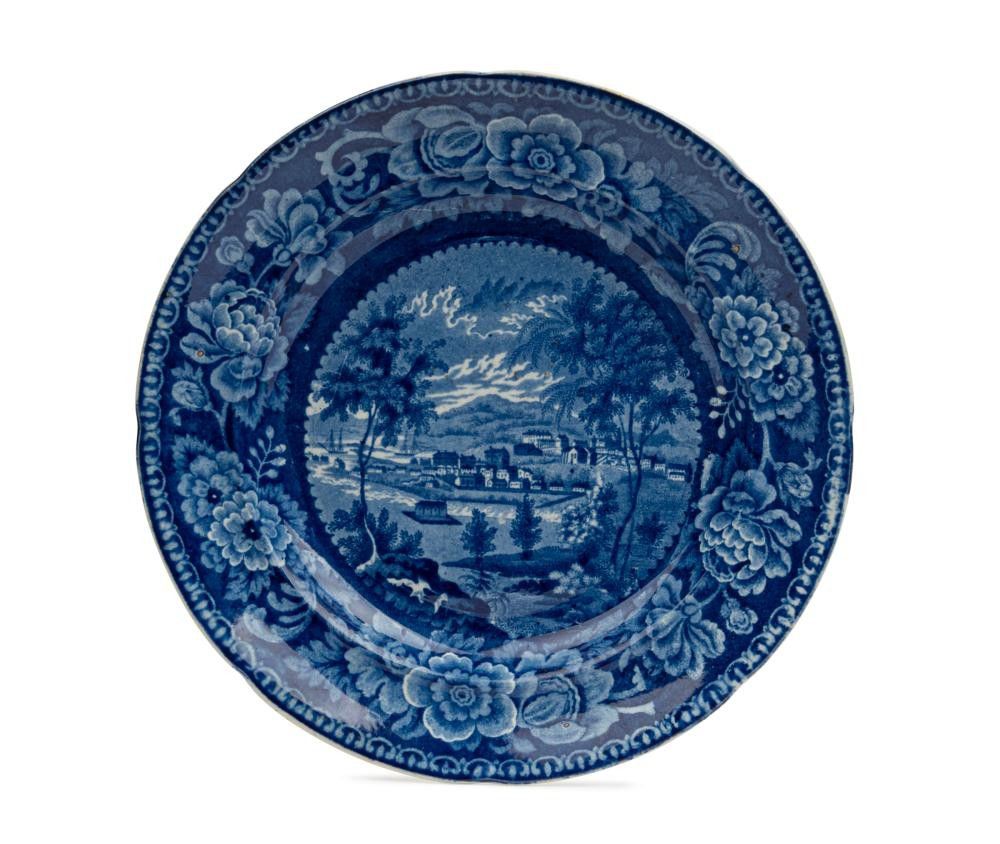 "Hobart Town" Transferware Plate, 1825 Australian Themes & Other