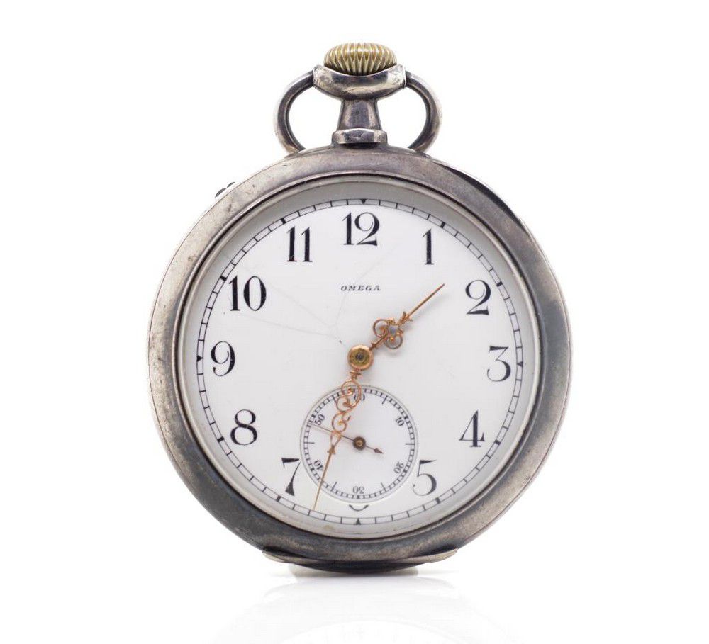 Antique Omega Silver Fob Watch, Working Movement Watches Wrist