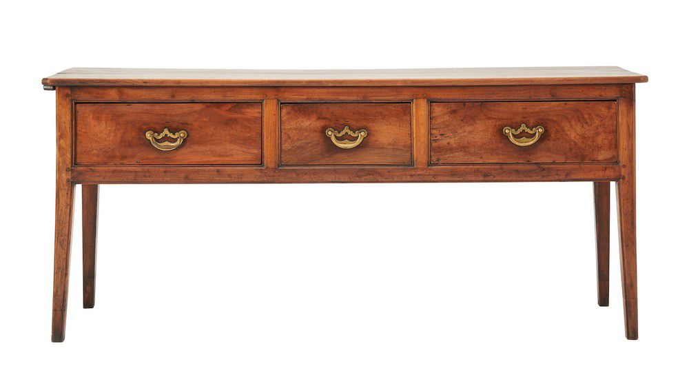 Cherry Wood Side Table with Drawers and Bread Board Tables Side and