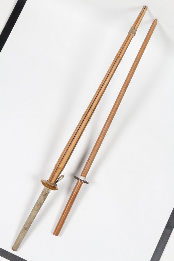 Japanese Training Swords Bokken and Shinai Edged Weapons Militaria