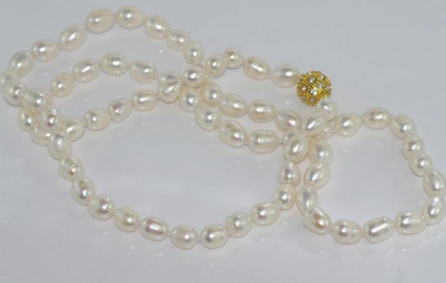 Clasp Pearl Necklace 89cm Length Necklace/Chain Jewellery