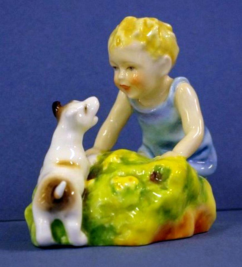 "Two Babies" Royal Worcester Figurine by F.G. Doughty Royal Worcester