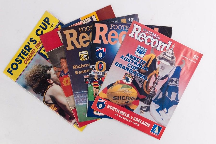 Football Records Champions, Matches, and Magazines Sporting AFL