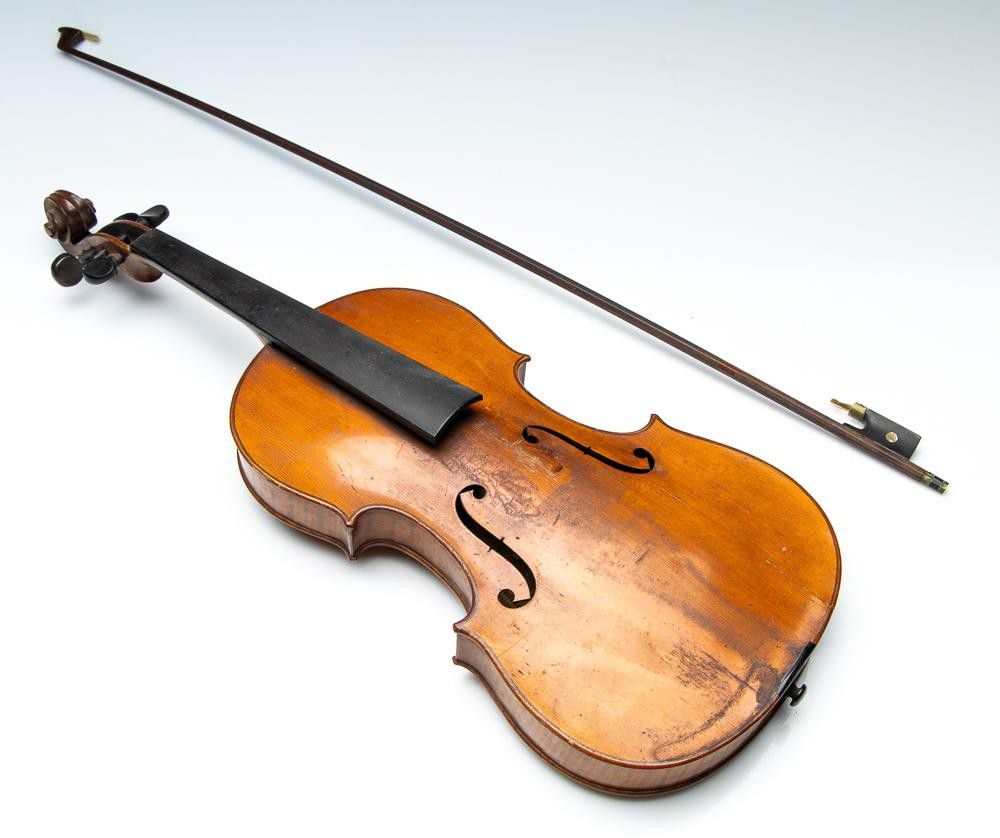Violin and Bow Set 60cm and 73cm Lengths Musical Instruments