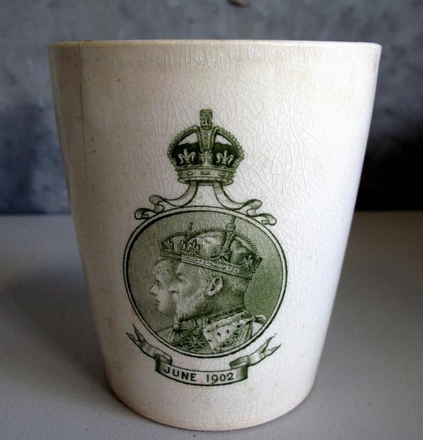 Royal Doulton Coronation Beaker, 1902 Commemorative Royalty