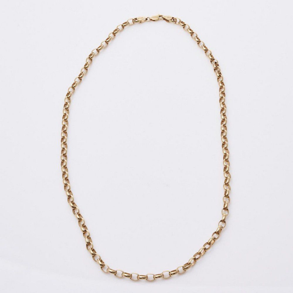 9ct Gold Belcher Chain 4.5mm, 48cm, 16.609g Necklace/Chain Jewellery