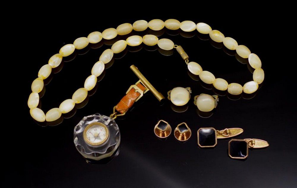 Art Deco Compass Jewelry Set Brooches Jewellery