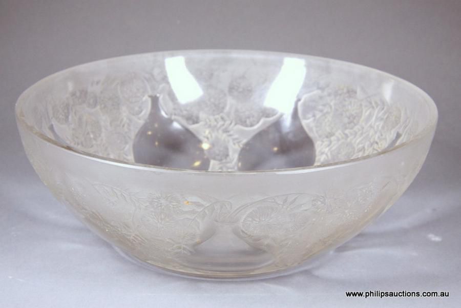 Lalique Vases Bowl French Glass