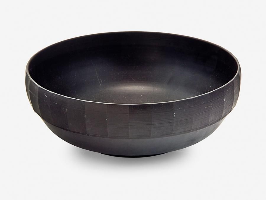 Keith Murray Wedgwood Black Basalt Incised Bowl Wedgwood Ceramics
