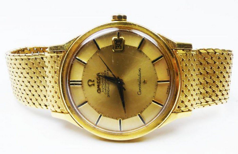 Omega Constellation 18ct Gold Auto Chronometer Watch Watches Wrist