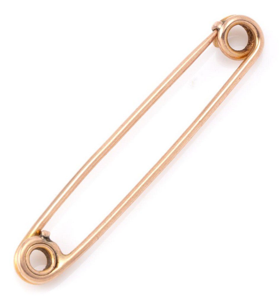 9ct Gold Safety Pin Brooch 2.98g Brooches Jewellery