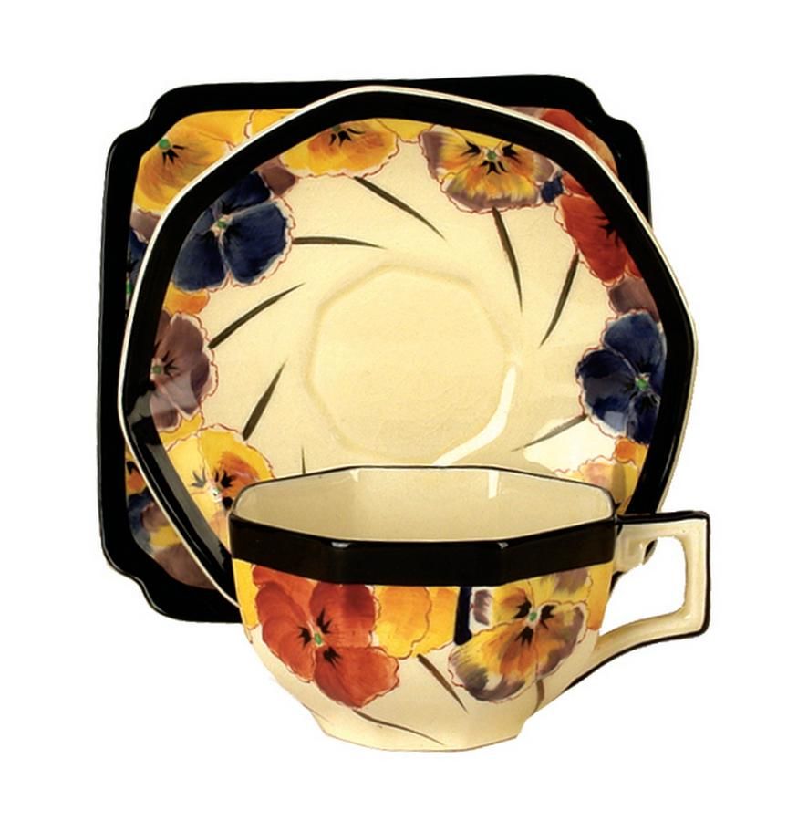 Royal Doulton Pansy Trio Set Royal Doulton Ceramics
