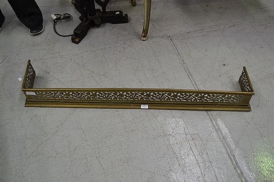 Brass Fire Fender 126cm Wide Structural Fireplace Accessories