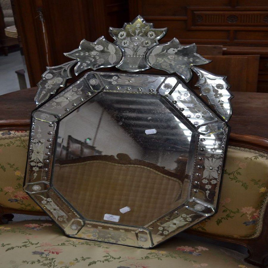 Mirror, 83x50cm / Murano Glass