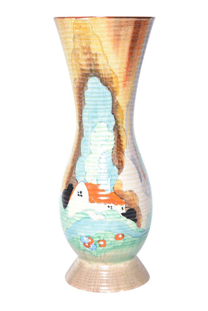 Clarice Cliff Newport Pottery Waisted Vase Cliff, Clarice Ceramics