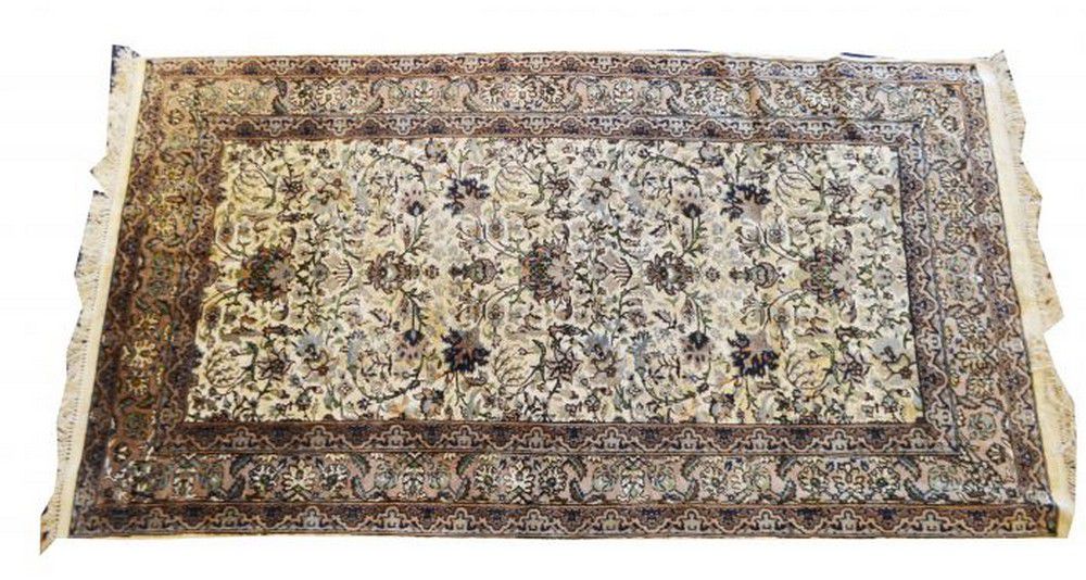 Persian Silk Rug 244 x 125 cm Rugs & Carpets Textiles & Fabrics
