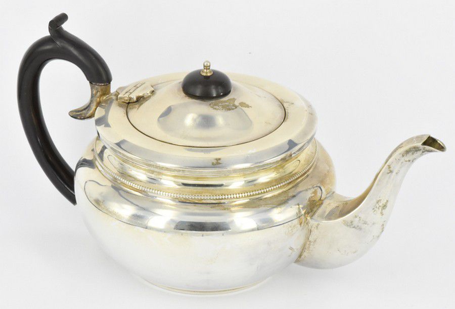 Art Deco Sterling Silver Tea Pot, Birmingham 1935 Tea & Coffee Pots Silver
