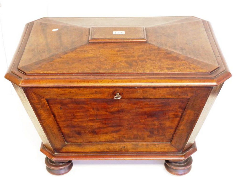 Antique Wine Cellarette with Fitted Interior Trunks & Chests Furniture