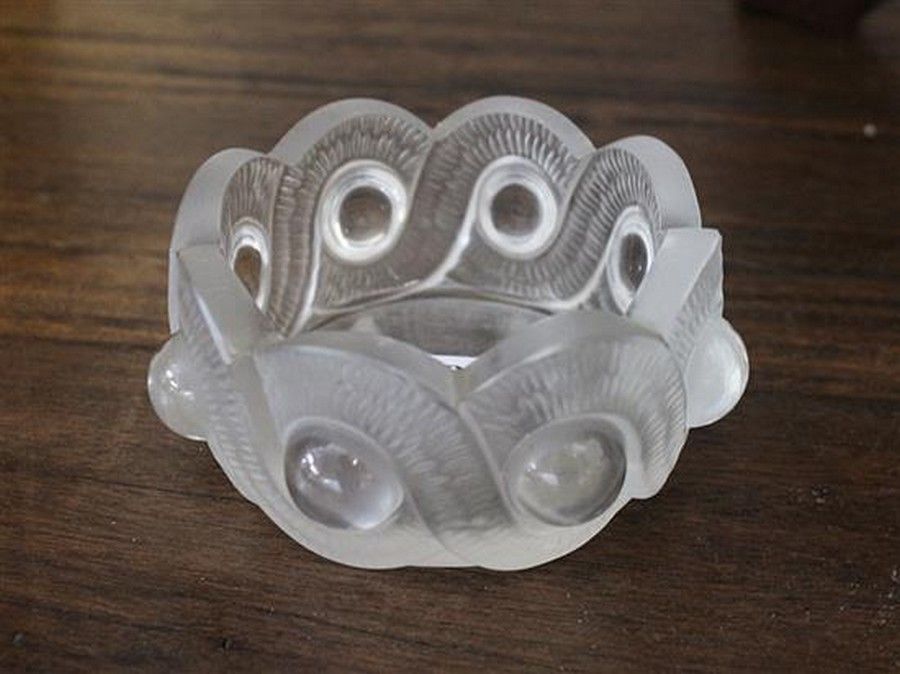 Lalique 'Gao' Art Glass Bowl from France French Glass