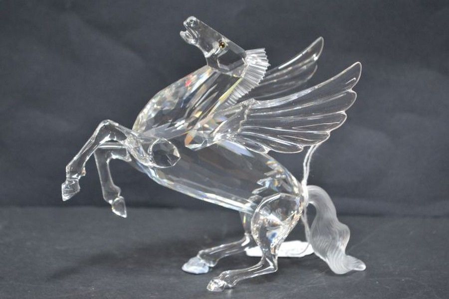 Swarovski Pegasus Figure with Certificate and Box European Glass