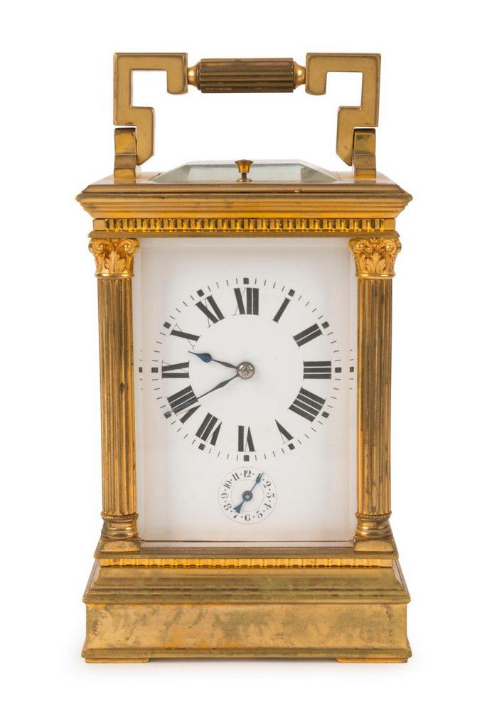 19th Century French Repeater Carriage Clock Alarm Clocks Carriage