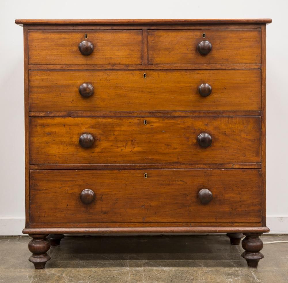 Colonial Australian Cedar Chest with Huon Pine and Blackwood Knobs Chests of Drawers Furniture