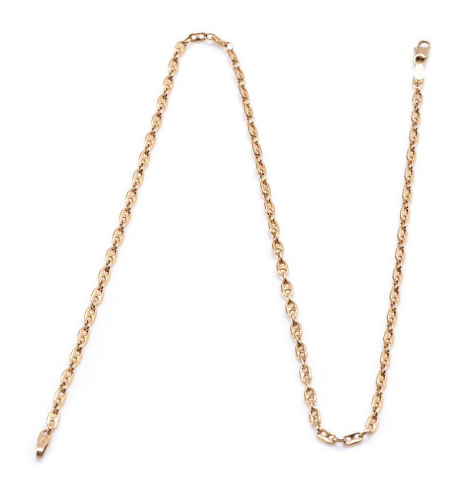 9ct Gold Gucci Chain with Parrot Clasp, 40cm Length Necklace/Chain