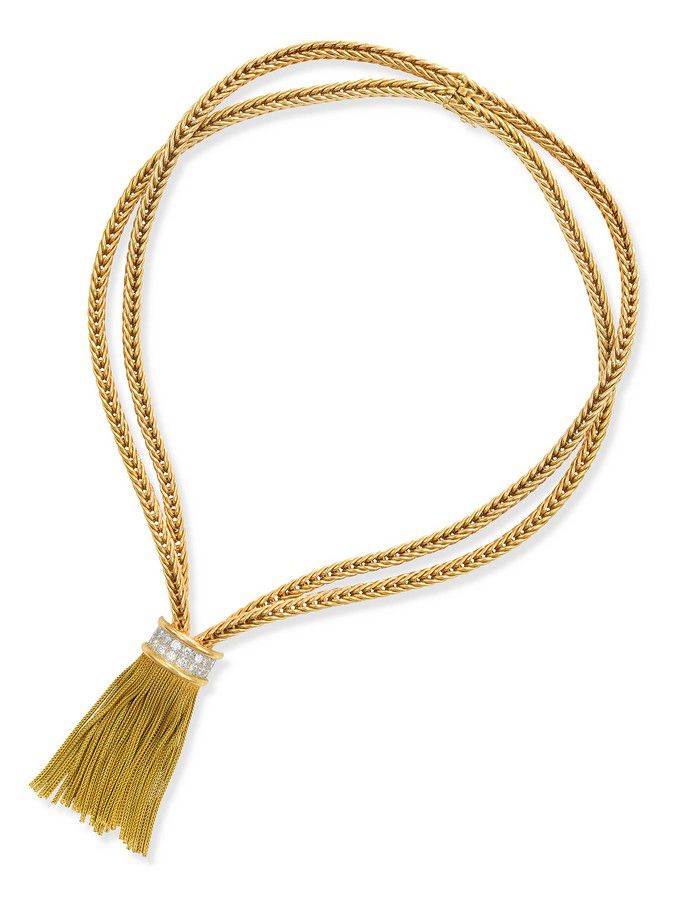 Boucheron Diamond Tassel Necklace in 18ct Gold Necklace/Chain Jewellery