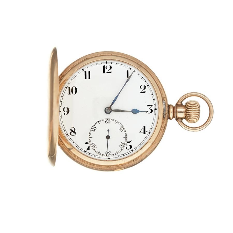 Swiss Rolex 9ct Gold Hunter Pocket Watch, 1920 Watches Pocket & Fob