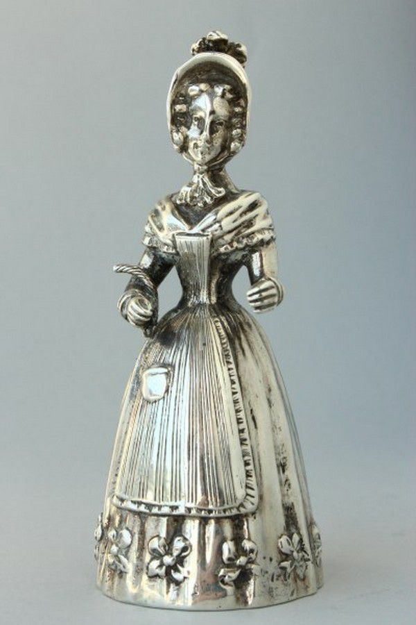Hanau Sterling Silver Lady Bell Figures/Groups Sculpture/Statuary