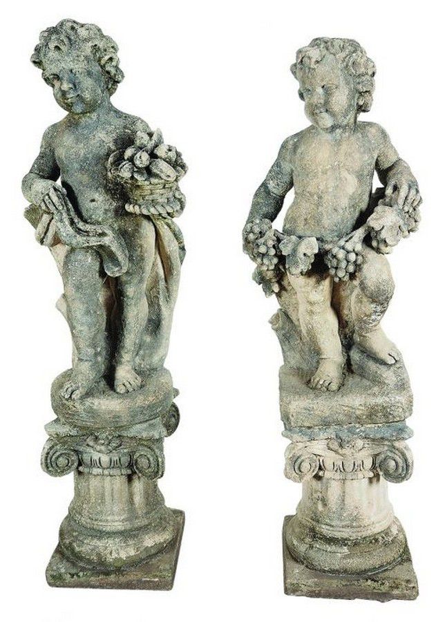 19th Century Garden Figures Set Decorative Garden Statuary