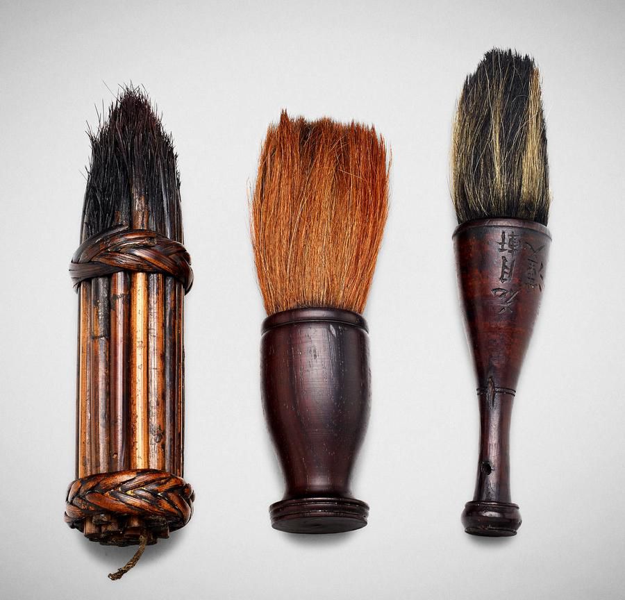 Qing Dynasty Chinese Horsehair and Bamboo Brushes Zother Oriental